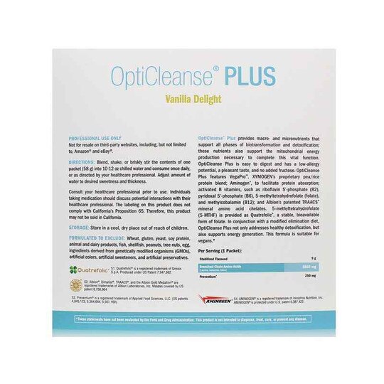 OptiCleanse Plus, XYM